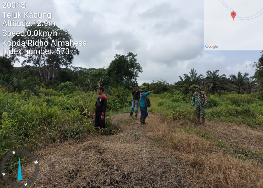 Babinsa Koramil 05/Gas Kopda Ridho Laksanakan Patroli Karlahut di Wilayah Desa Binaan