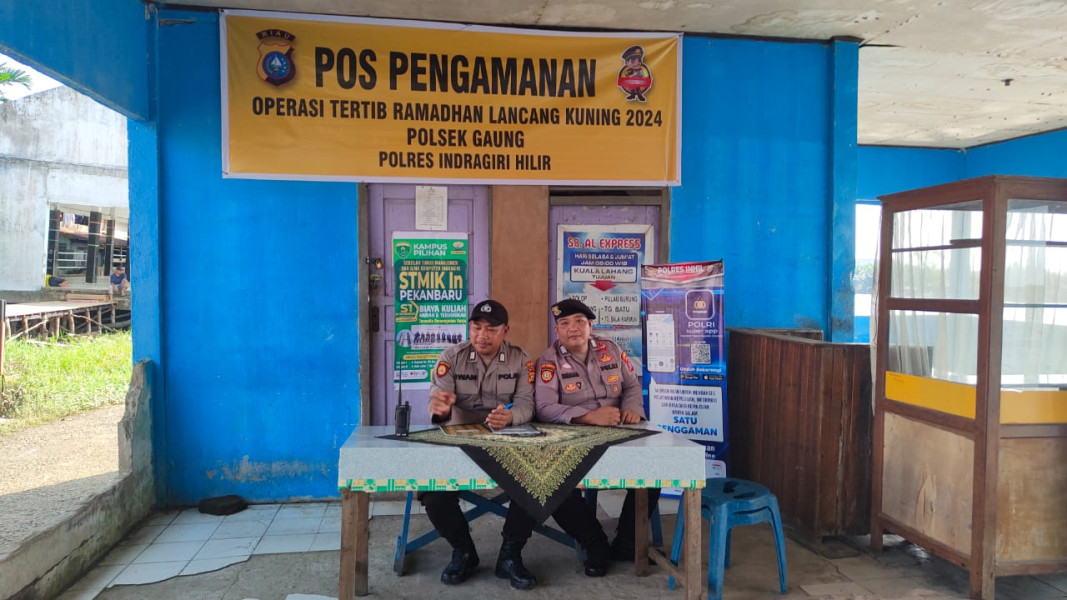 Ciptakan Suasana Kondusif, Personil Polsek Gaung Gelar OPS Tertib Ramadan