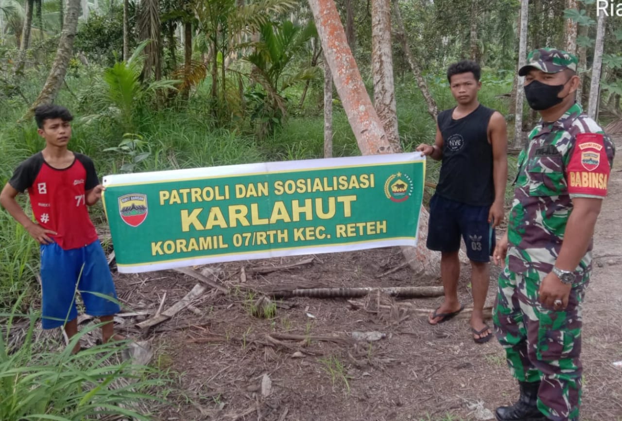 Himbau Masyarakat Agar Tidak Membuka Lahan Sembarangan Oleh Serda Perdamaian