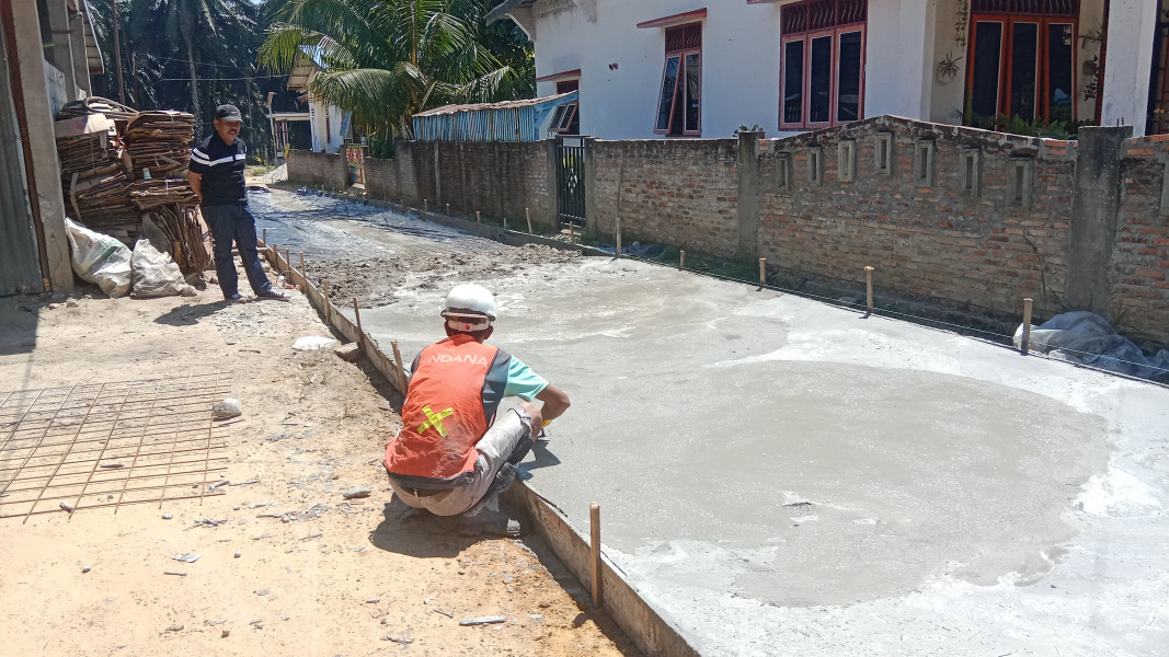 Pembangunan Semenisasi Dibasira, Diduga Tidak Sesuai Bestek dan Asal Jadi