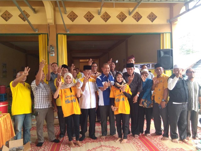 HM Wardan-SU Resmikan Posko Pemenagan di Kecamatan Kemuning 