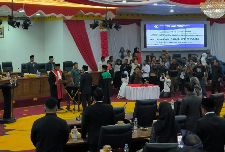 Zulpan Azmi Resmi Jadi Pimpinan DPRD Kampar Masa Jabatan 2024-2029