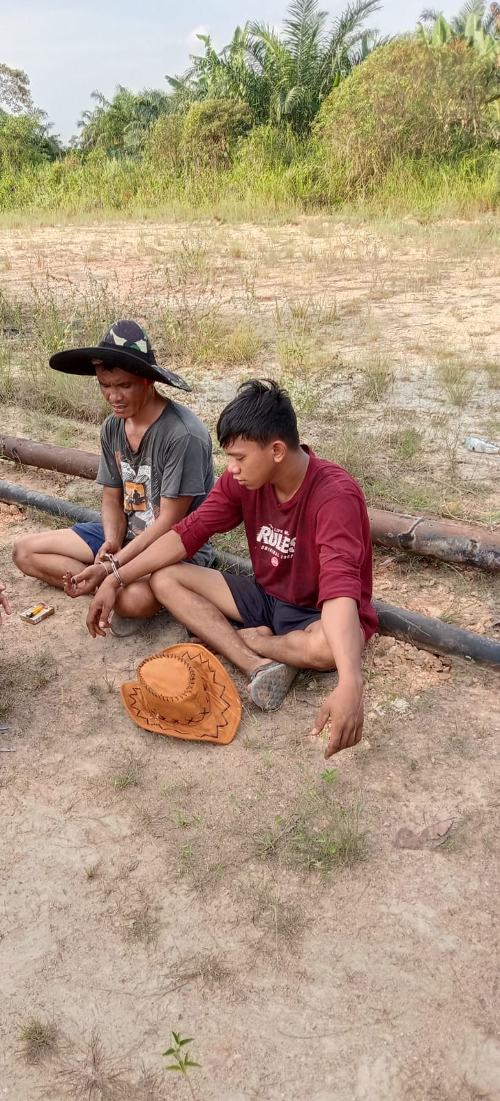 Curi Pipa Besi PT PHE, 2 Pria di Rohil di Laporkan ke Polres Rohil