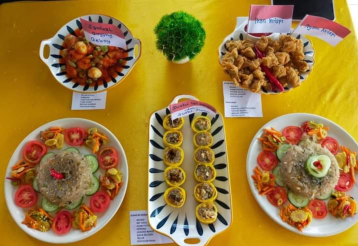 Ibu-ibu Bhayangkari Polsek GAS Ikuti Lomba Cipta Menu yang Ditaja Oleh TP PKK GAS