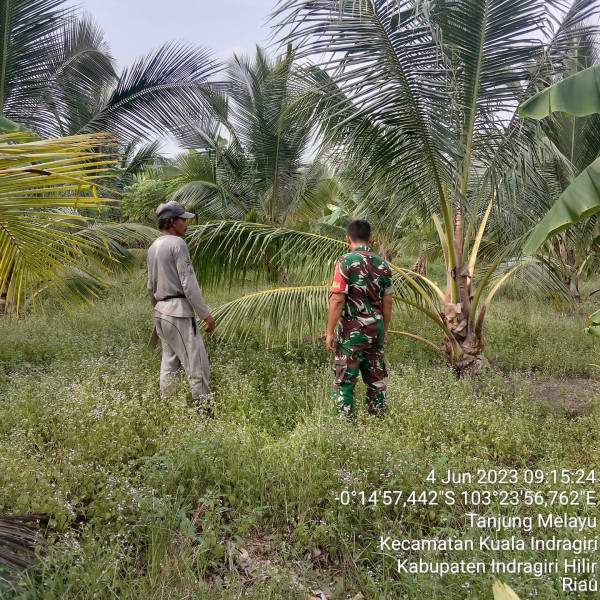 Babinsa Koramil 04/Kuindra Terus Melakukan Patroli Secara Rutin Di Wilayah Binaan