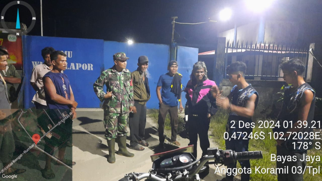 Sejumlah Remaja Pesta Miras, Babinsa Koramil 03/Tpl Beri Pembinaan dan Tindakan Fisik