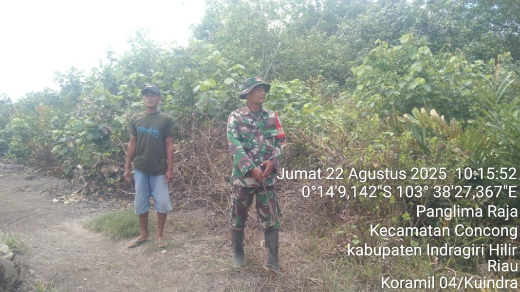 Babinsa Koramil 04/KDR Berkomitmen untuk Mencegah Karhutla