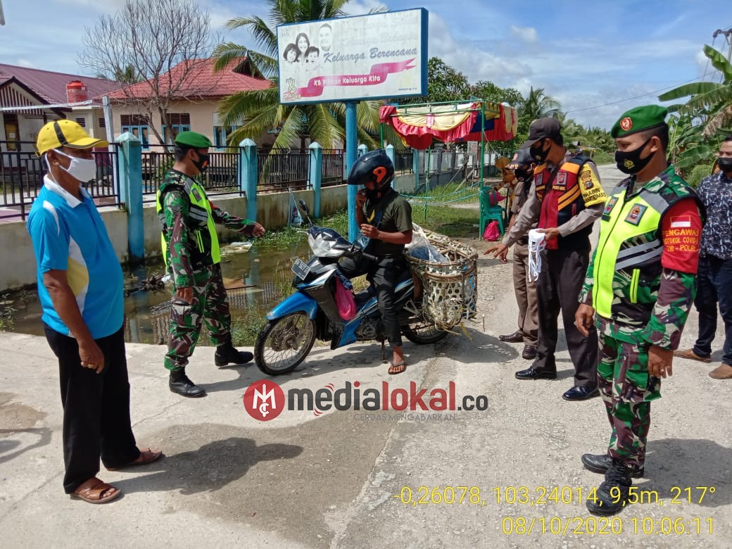 Pemeriksaan di Jalan Sungai Dusun-Sungai Piring, Koramil 12/Batang Tuaka Siaga