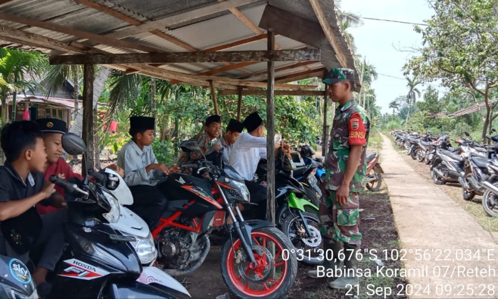 Koramil 07/Reteh Ciptakan Jalinan Silaturahmi yang Erat Melalui Komsos