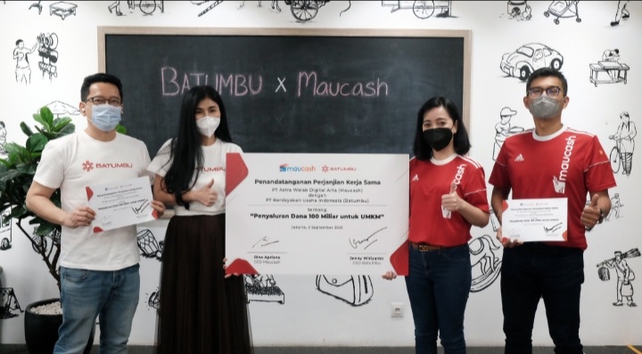 Targetkan Rp 100 Miliar untuk Penyaluran Dana UMKM  Maucash dan Batumbu Jalin Kerja Sama