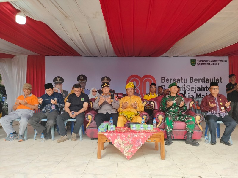 Karnaval HUT RI ke-80 di Kecamatan Tempuling Meriahkan Semangat Kemerdekaan
