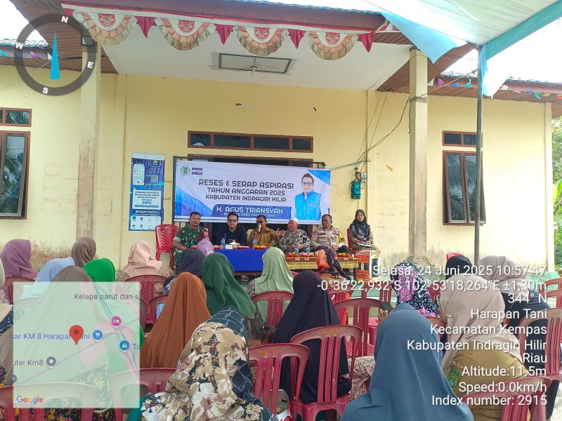 Babinsa Serka N. Sipayung Hadiri Reses Anggota DPRD Propinsi Riau, Wujudkan Keterlibatan Masyarakat dalam Pembangunan