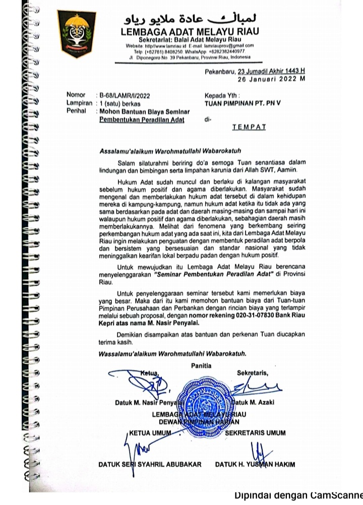 Beredar Profosal LAMR dengan Rekening Pribari, Syahril: Ini Harus Diluruskan