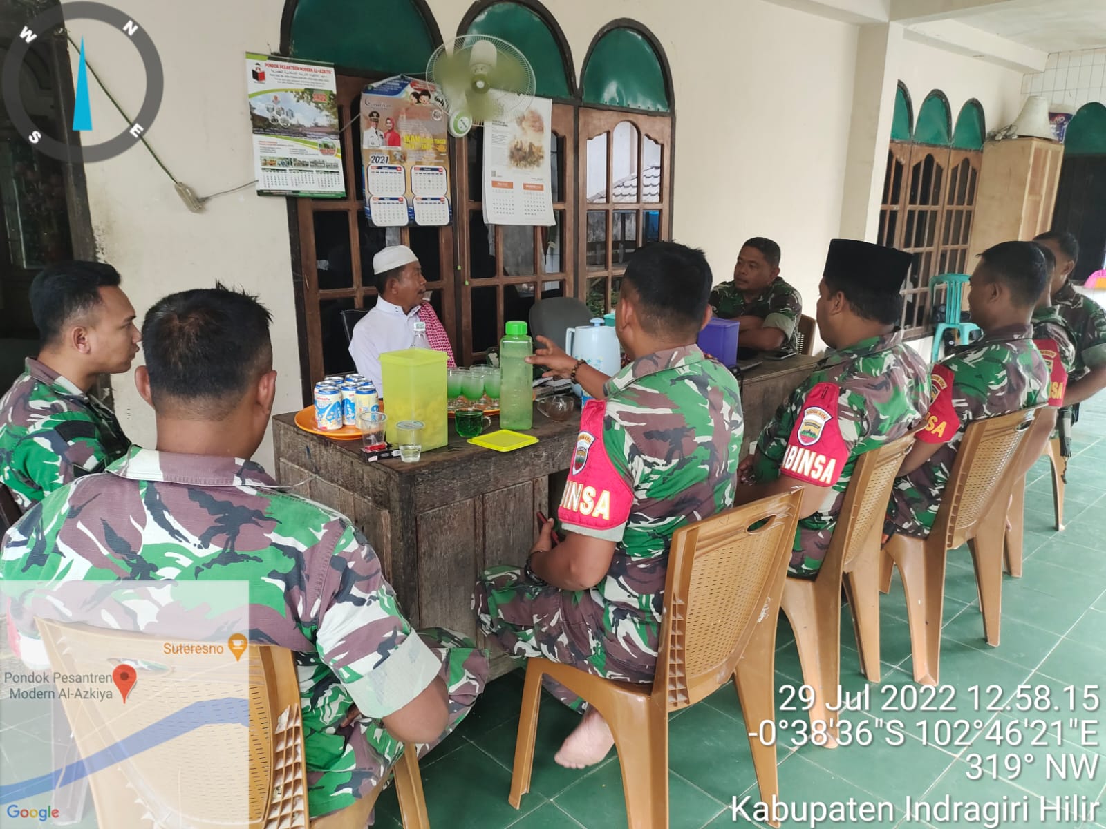 Danramil 09/Kemuning Laksanakan Komsos di Pondok Pesantren Al-Azkia