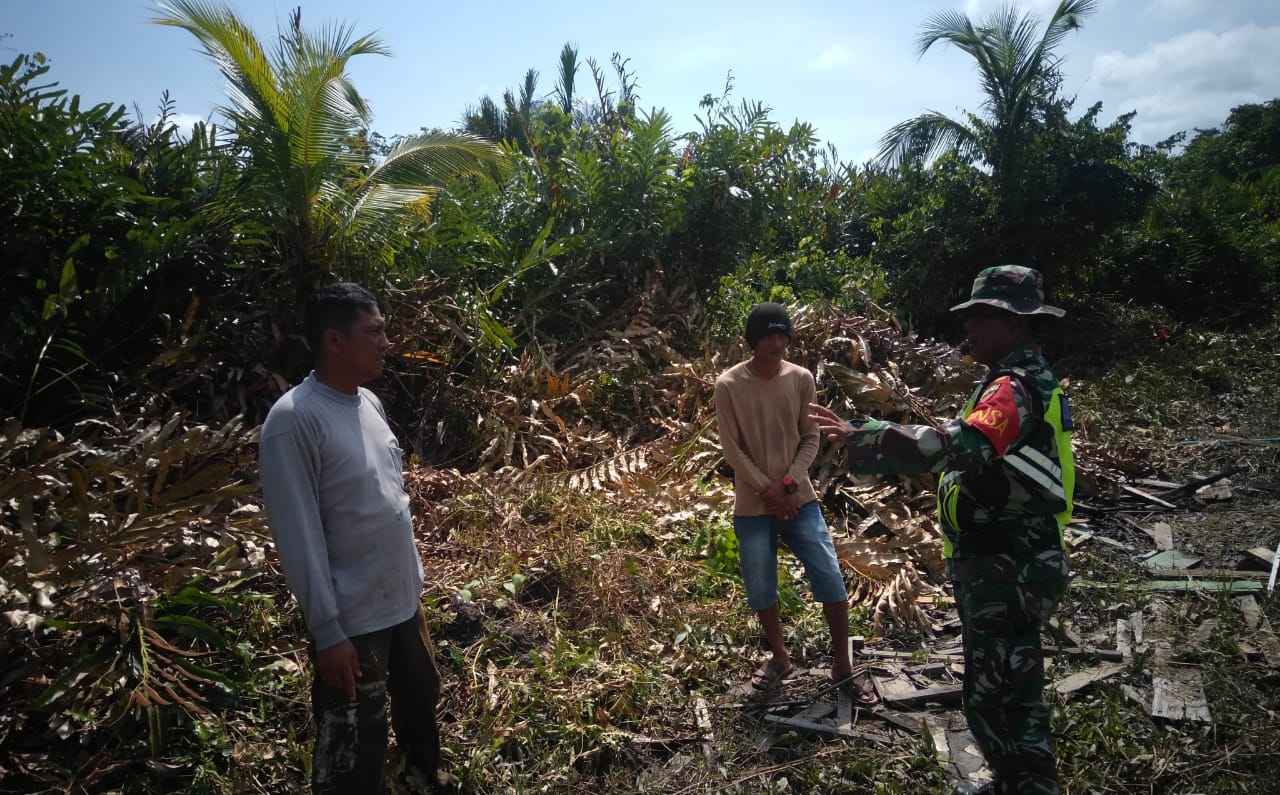 Pelda Zulfahmi Terus Gencarkan Patroli dan Sosialisasi Karhutla di Kelurahan Sapat