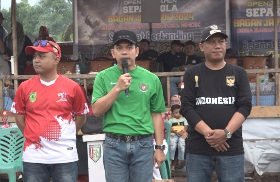 Pj Bupati Erisman Yahya Resmi Tutup Turnamen Sepakbola Bagan Jaya CUP 2024