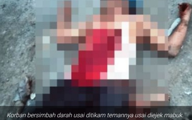 Tak Terima Dibilang Mabuk, Pria Ini Tikam Temannya Hingga Tewas   