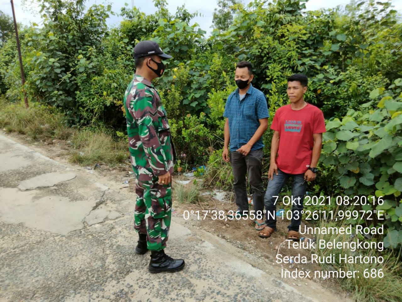 Patroli Rutin Dilakukan Babinsa di Sakarotan Sebagai Antisipasi Kebakaran