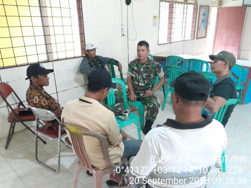 Saat Musim Kemarau, Koramil 07/Reteh Himbau Agar Tidak Membuka Lahan