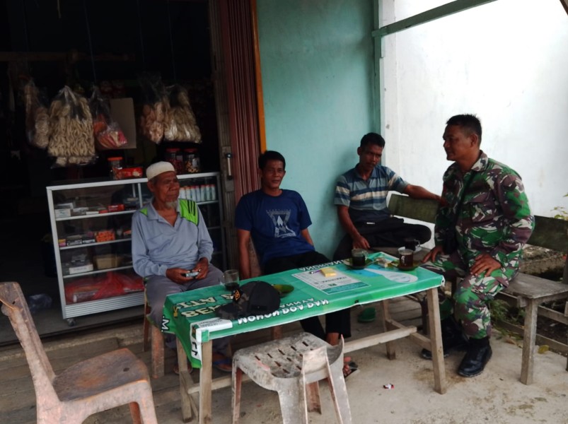 Dengan Kegiatan SDM, Babinsa Koramil 03/Tpl Ajak Masyarakat Untuk Terus Mempererat Tali Silaturahmi