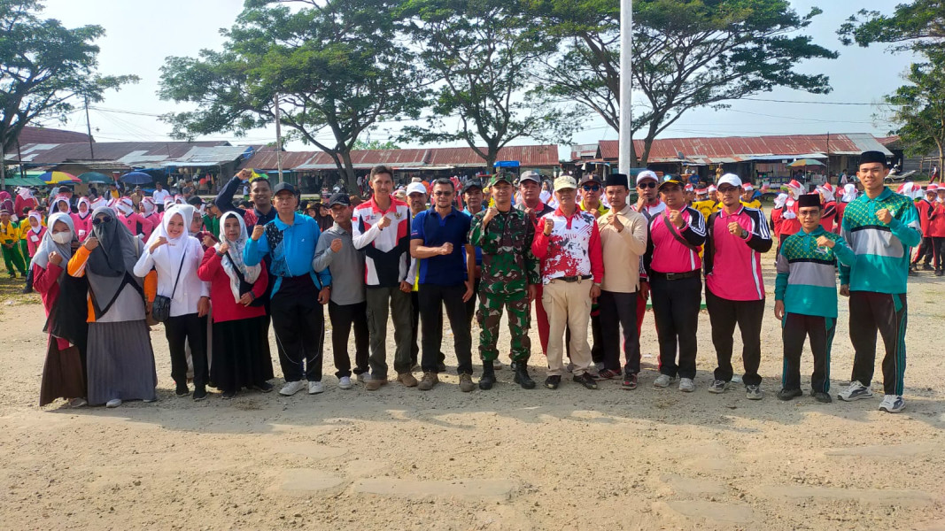 Babinsa Ramil 03/Tpl Jadi Panitia Lomba LKBB Di Kecamatan Tempuling