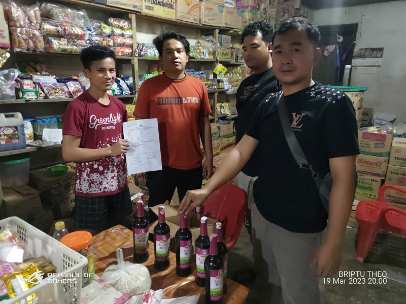 Jelang Ramadhan, Polres Rohil Razia Tempat Penjual Miraz serta Amankan 121 Botol Miras