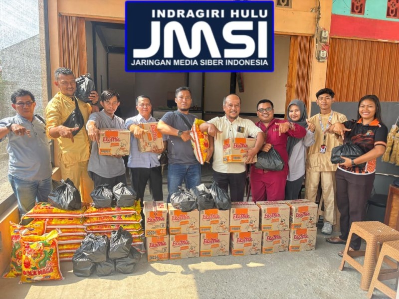 JMSI Inhu Kembali Gelar Jumat Berkah, Puluhan Wartawan Terima Paket Sembako