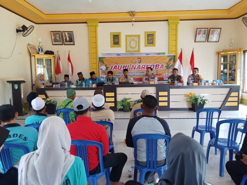 Sosialisasi di Inhil: Kapolsek Gaung Anak Serka, Pencegahan Narkoba Tugas Kita Semua Bukan Polisi Saja