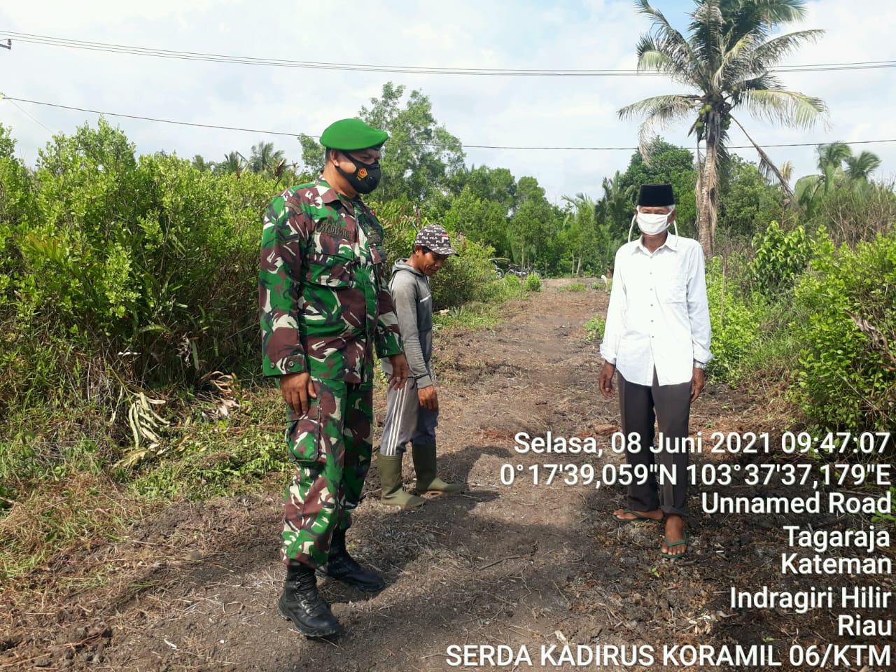 Cegah Karhutla di Wilayah Binaan, Babinsa Koramil 06/Kateman Patroli Agresif di Penjuru
