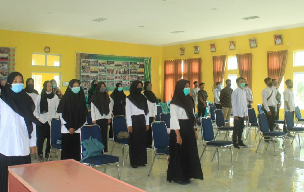 Tetap Ikuti Protokol Kesehatan, HMPBP Adakan Penyambutan Mahasiswa Baru Kecamatan Batang Peranap