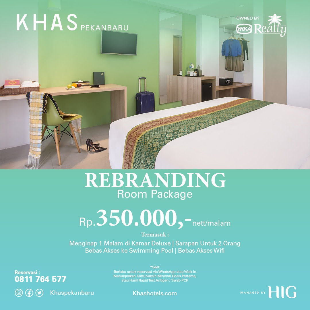 Dapatkan Harga Spesial, Promo Rebranding dari Hotel Khas Pekanbaru