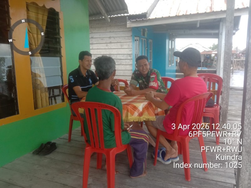 Babinsa Koramil 04/Kuindra Laksanakan Komsos, Wujudkan Kepedulian terhadap Masyarakat