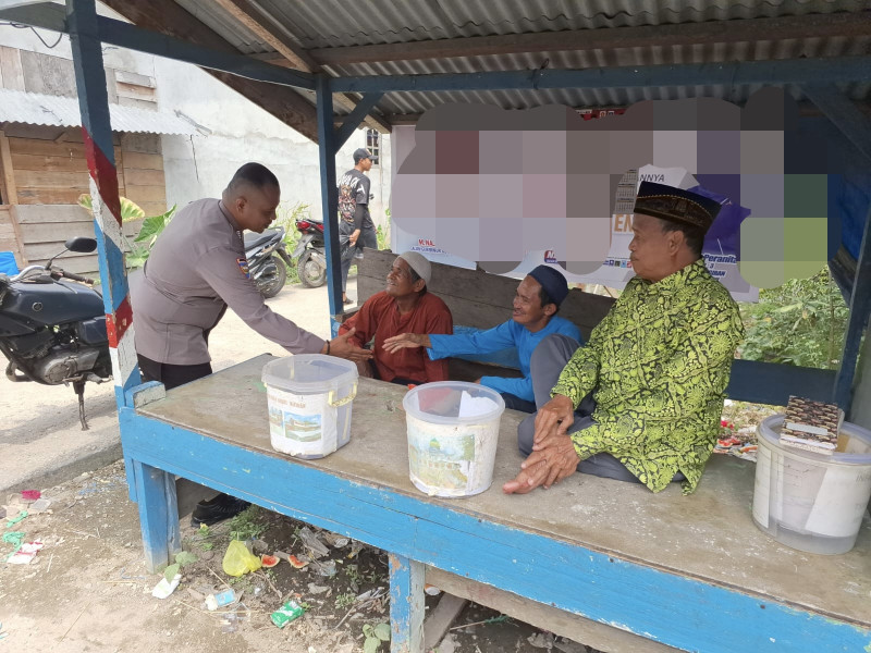 Polsek Pelangiran Himbau Warga Waspada Isu Hoax Selama Tahapan Pilkada