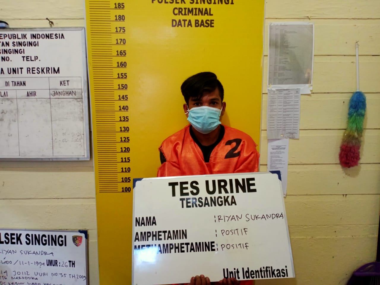 Kapolsek Singingi Ungkap Kasus Tindak Pidana Narkotika Jenis Sabu