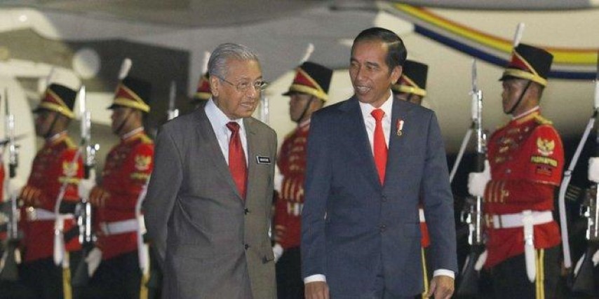 Presiden Jokowi sambut Mahathir Mohamad di Istana Bogor