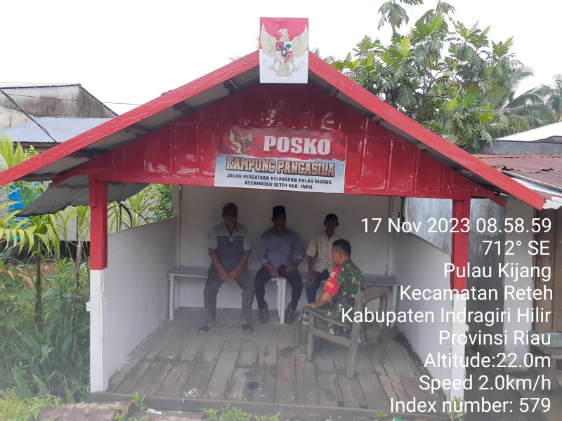 Semangat Bergotongroyong Serta Koramil 07/Reteh Berikan Dorongan Kepada Masyarakat Tentang Norma-norma Pancasila