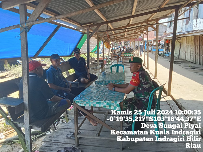 Sebelum Melaksanakan Aktifitas, Babinsa Koramil 04/Kuindra Himbau Masyarakat Untuk Perhatikan Faktor Keamanan dan Keselamatan