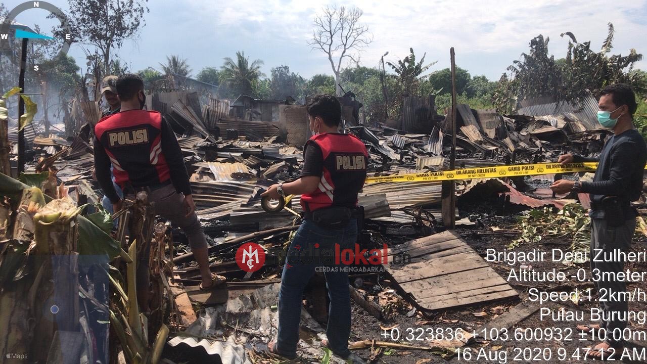 Hanguskan 60 Perumahan, Kebakaran di Sambu Guntung Diduga Karena Konsleting Listrik
