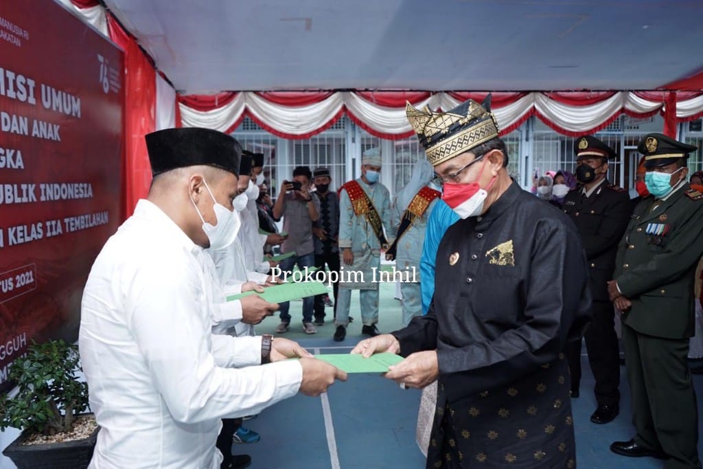 Dihadiri Bupati, Lapas Tembilahan Berikan Remisi Bagi Warga Binaan di Hari Jadi RI ke-76