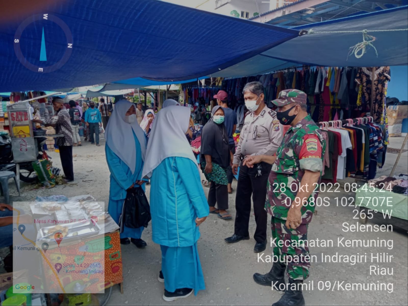 Sertu S. Sembiring Tegakkan Prokes di Wilayah