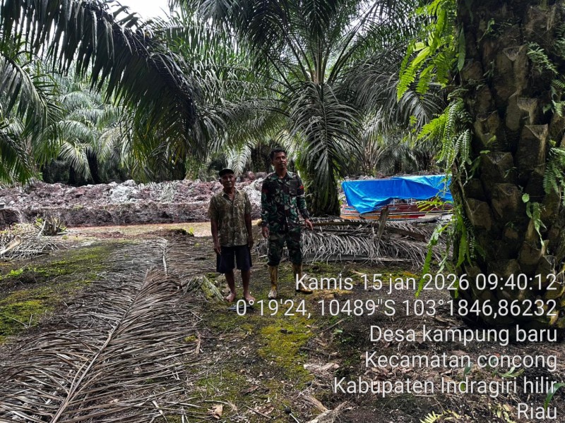 Patroli Tapal Batas Berjalan Lancar di Kampung Baru, Tidak Ditemukan Titik Api