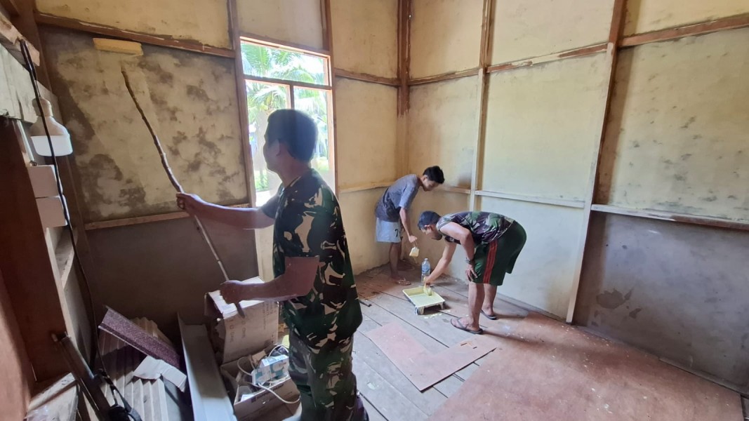 Koramil 07/Reteh Fokus Penyelesaian Sasaran Fisik