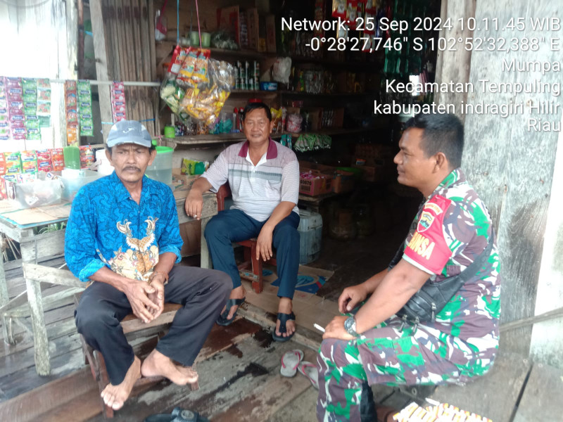 Untuk Lebih Dekat Dengan Warga Binaan, Babinsa 03/Tpl Intens Lakukan Komsos