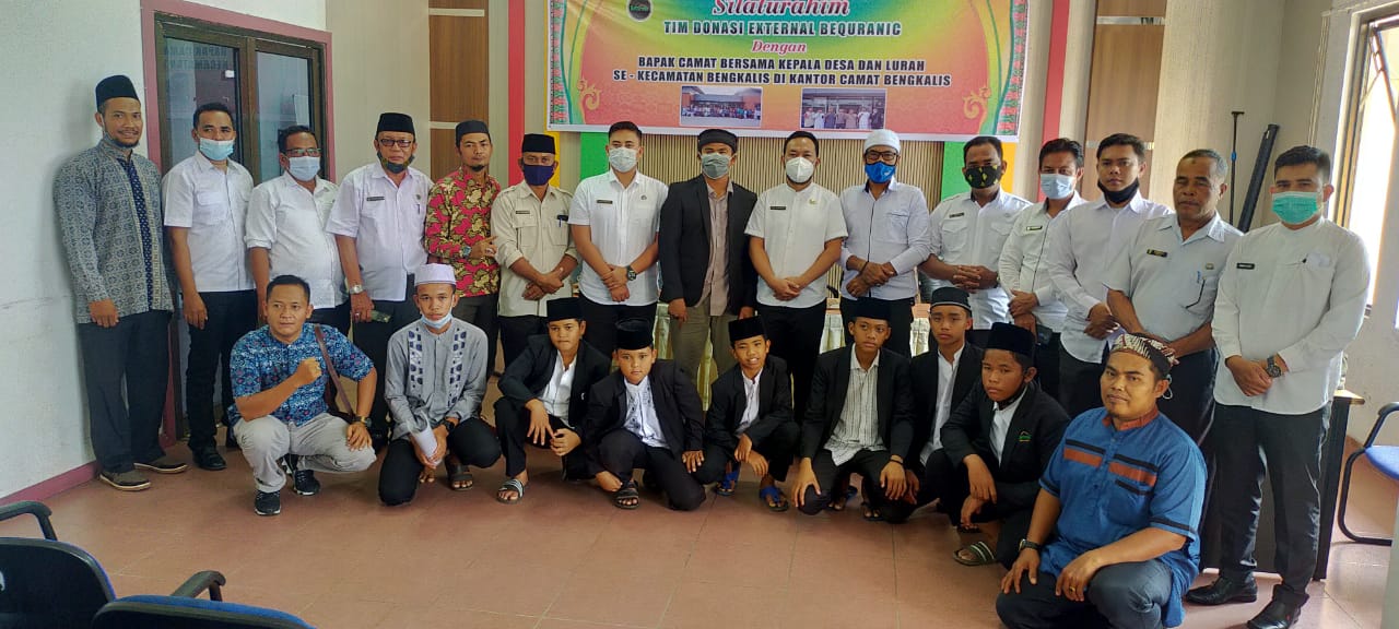 Tim Donasi Eksternal Bequranic Silaturahmi dengan Camat Serta Kepala Desa se Bengkalis