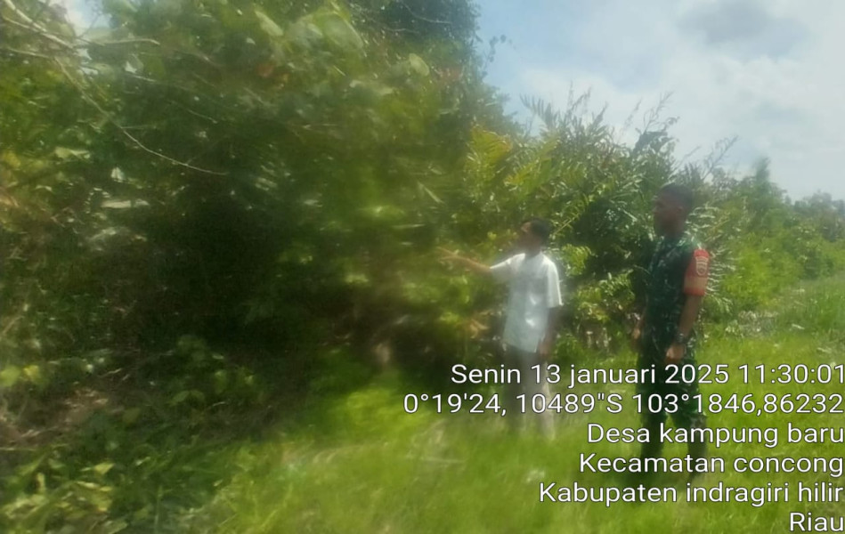 Patroli Karlahut di Concong: TNI-Masyarakat Bersatu