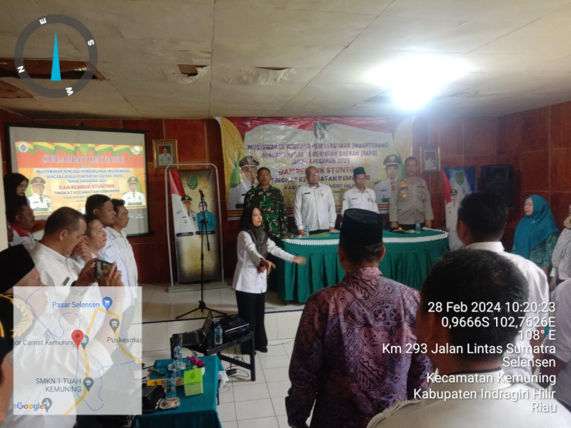 Danramil 09/Kemuning Dampingi Musrembang RKPD dan Rembuk Stunting Tahun Anggaran 2025