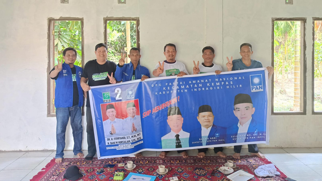 Sulaiman MZ : DPC PAN se-Inhil Tegak Lurus Pastikan Kemenangan Ferryandi-Dani M Nursalam