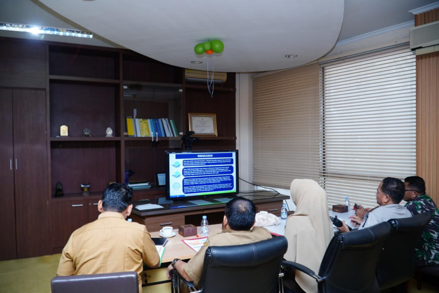 Pj Sekda Kampar Ikuti Sosialiasi Bencana Hidrometereologi Bersama Mendagri