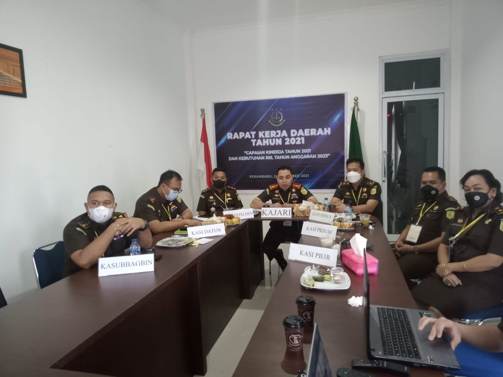 Kajari Kuansing Ikuti Rakerda 2021 Secara Daring