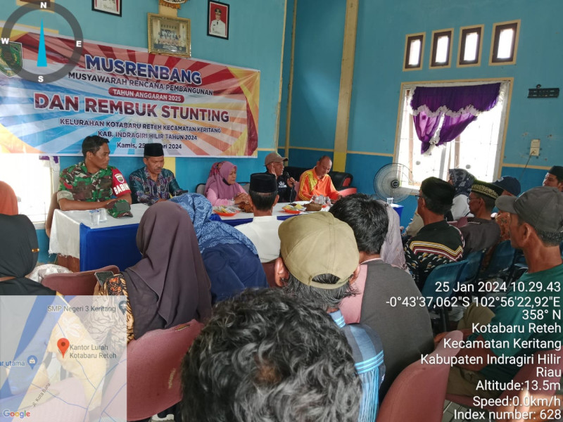 Terkait RKPD, Danramil 09/Kemuning Hadiri Kegiatan Musrenbang